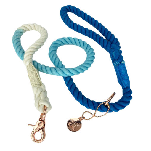Blueberry and Cream Ombre Rope Leash 4ft