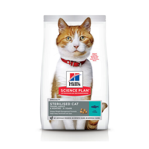 Hill's Science Plan Sterilised Adult Cat Food with Tuna - 1.5kg (expiry09/2025)