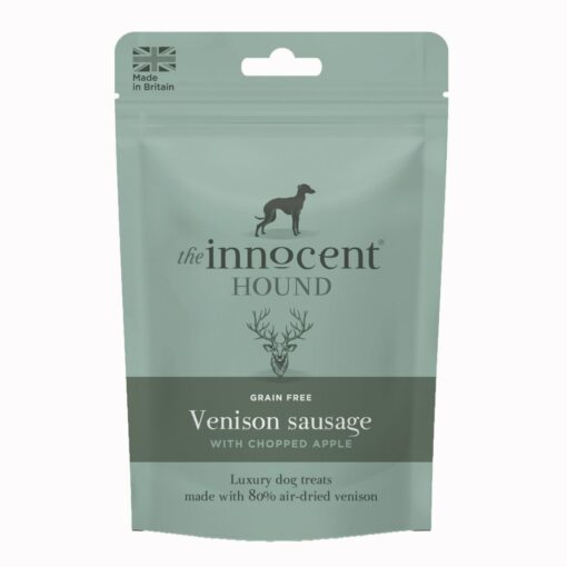 The Innocent Hound Venison with Chopped Apple Dog Sausages 7pcs Expiry August 2025