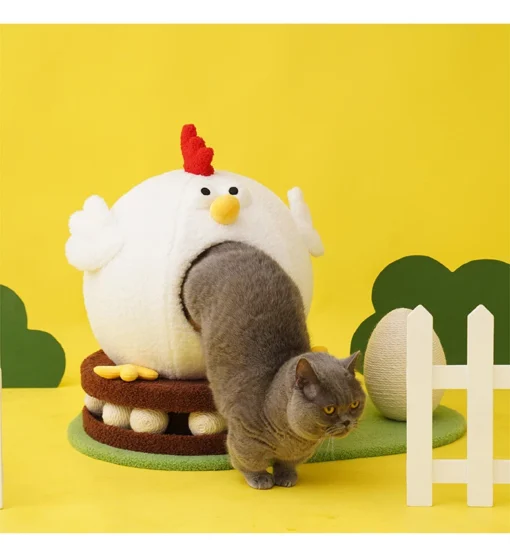 Chicken Shape Beds Grinding Pawl Interactive Toys