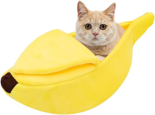 Yellow Banana Cat Bed (68 x 24 x21cm)