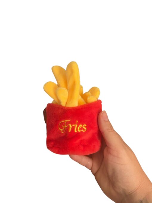 French Fry crinkle and squeek dog toy