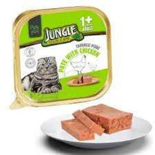 Jungle Adult Cat Food Pate With Chicken - 100g Pate
