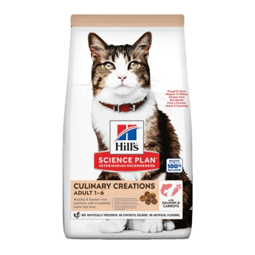 Hill's Science Plan Culinary Creations Salmon and Carrots Cat Dry Food 1.5KG Expiry 12-2025