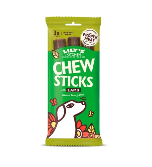Lily's Kitchen Dog Chew Sticks with Lamb Dog Treats 120G Standard EXPIRY 08-2025
