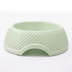 Pets Club Heart Pattern Single Bowl - 98 ml -18.8*6 Cm - Green
