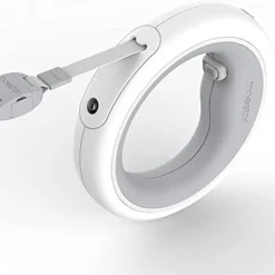 Retractable Pet Leash with Rechargeable LED Night Light