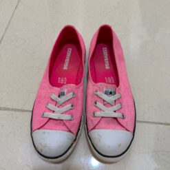 Converse All Star pumps - bright pink - lightly worn - size 38