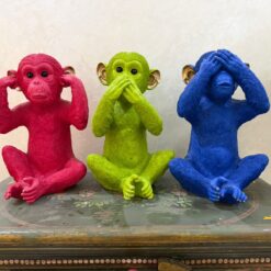 Preloved - Three Monkey money boxes - sold as a set 34 cm height