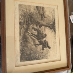Preloved - Antique Etching - frank paton/cebrook 1890 - RARE in good condition