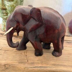 Preloved - wooden elephant with tusks