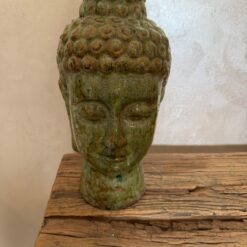 Preloved - Large ceramic Buddah Head - shabby chic vintage look